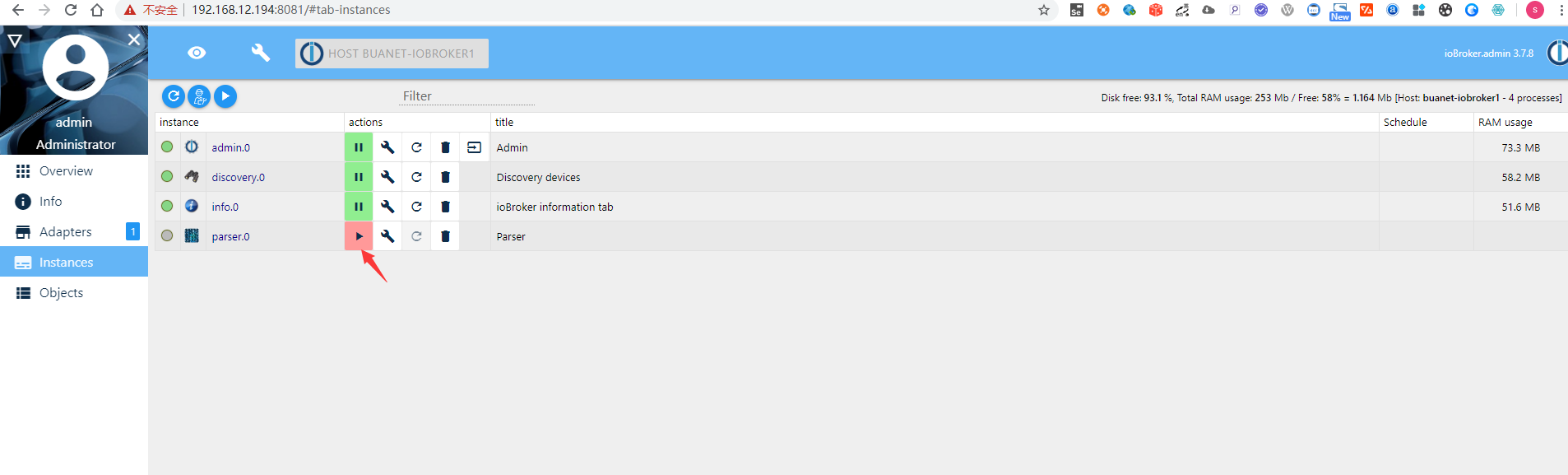 Start Parser